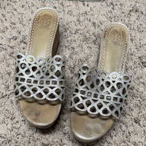 Tory Burch Dunn Wedge Cutout Sandals